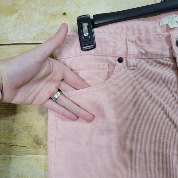 J. Crew Stretch Light Pink Corduroy Straight Leg - Picture 4 of 6